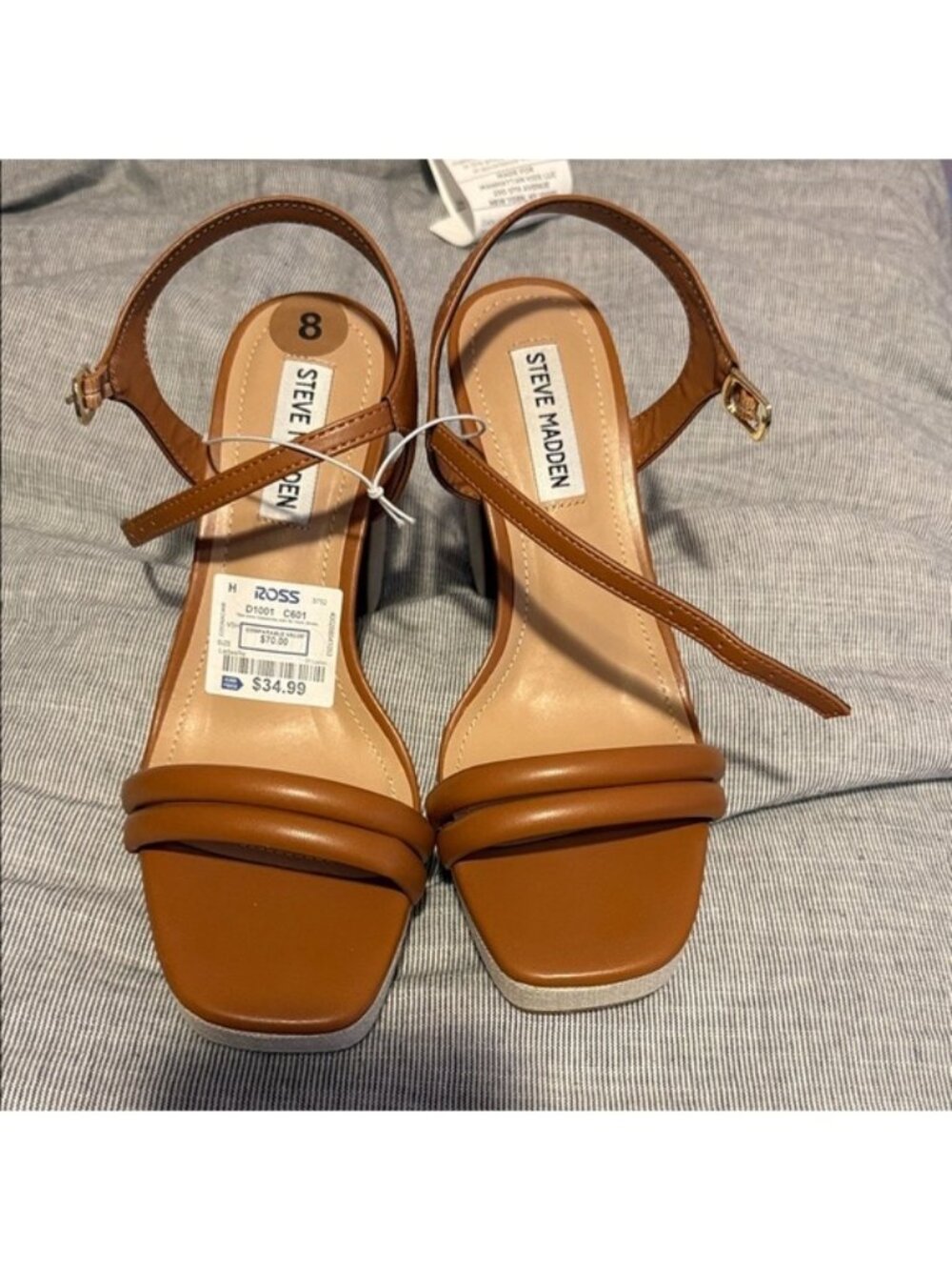 NWT Steve Madden Women's Brown Heeled Sandals